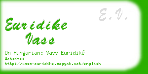 euridike vass business card